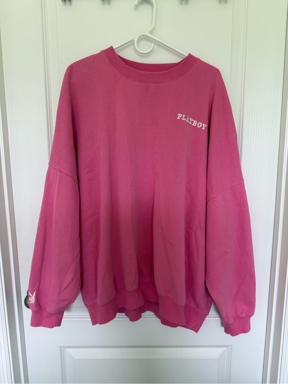 PLAYBOY Men/Women’s Crewneck Sweatshirt in Rose Pink
